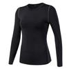 Camiseta deportiva de manga larga ajustada PRO para mujer, ideal para entrenamiento, fitness y yoga, con absorción de humedad, 2019