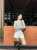 Suéter Básico Macio com Gola Redonda Zhengqi para Mulheres, Tricô de Lã Novo Outono/Inverno, Caimento Solto, Versátil, Manga Longa