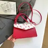 2025 Fresco y Elegante Cereza Moda Invierno Patchwork Nuevo de Moda Dulce Bolso Cruzado Pequeño Cuadrado para Mujeres