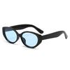 24 Óculos de sol vintage estilo coreano, armação oval, olho de gato, moda feminina, verão, praia, férias, brilho, sol