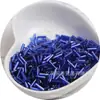 2x Cuentas de tubo recto rellenas de plata de 6 mm, cuentas de arroz de vidrio, hechas a mano, para pulseras de cuentas sueltas, materiales para accesorios de ropa