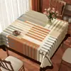 Toalha de Mesa Quadrada Estilo Americano, Impermeável, à Prova de Óleo, Lavável, Capa de Mesa de Jantar em PVC, Capa Pequena para Mesa Quadrada, Pano para Mesa de Centro com Ambiente
