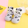Zapatos de media caña para niños pequeños, Calcetines y zapatos suaves para bebés, Zapatos y calcetines para el hogar, Zapatos antideslizantes de dibujos animados para interiores