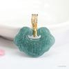 Pingente de Jade Guan Yu Natural Grau A Colar de Jade Ruyi Água Azul para Mulheres Transmissão ao Vivo Atacado Dropshipping S4102702