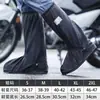 Cubrezapatos impermeables, longitud extendida, a prueba de nieve, para uso en exteriores, engrosados y resistentes al desgaste, botas de lluvia altas hasta la rodilla, adecuadas para lluvia intensa
