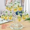 Adorno de Manzano de Cristal, Árbol del Dinero, Decoración para Gabinete de Vino, Regalo de Inauguración, Árbol de la Fortuna, Adorno Atractor de Riqueza