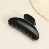 Grampo de Cabelo de PC de Alta Qualidade para Cabelos Finos, Estilo Coreano, Presilha Elegante Semi-Círculo Brilhante para Mulheres, Penteado na Parte de Trás da Cabeça, Acessório de Cabelo Presilha Tubarão