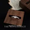 Colección de Anillos Geométricos de Zirconia Personalizados Vintage Lujo Accesible Anillo de Dedo Índice de Gama Alta Apertura Ajustable Joyería para Mano