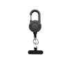 Fivela de Cabo de Aço Retrátil para Escalada ao Ar Livre Almofada Magnética Anti-Roubo Resistente Case para Celular