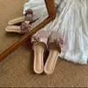 Sandalias de Piel de Ante con Flores para Mujer Chuyuji para Uso en Exteriores, Nuevas Sandalias de Verano 2026 Estilo Francés para Combinar con Faldas