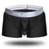 Ropa Interior para Hombre Procesamiento Personalizado Soporte para Escroto Bóxers Briefs Bala de Pistola U Convexo Separación Bóxers Briefs Seda de Hielo Venta Directa de Fábrica