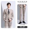 Traje gris para hombre traje boda reunión anual ropa de negocios anfitrión actuación moda temperamento traje traje mujer