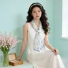 Pañuelo de seda para mujer de primavera 2026 nuevo modelo, diadema larga estilo francés de georgette, bufanda fina de cuello de primavera