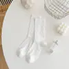 Calcetines con Volantes de Encaje para Mujer, Media Pantorrilla, Primavera y Verano, Malla Fina, Transpirables, Estilo Ballet, Calcetines de Algodón con Encaje Estilo Miu al por Mayor