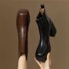 Botas Martin Cómodas 2026 Otoño/Invierno Nuevo Estilo Botas de Cilindro Tacón Grueso Más Terciopelo Tacón Alto Botas para Mujer Botines Chelsea para Mujer