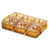 Plato de frutas para el hogar, mesa de centro con compartimento para sala de estar con bandeja, caja de dulces, plato para aperitivos KTV de hotel con tapa de diamante