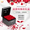 Caixa de Joias Flor Eterna Rosa Acrílico Caixa de Presente Dia dos Namorados para Namorada Caixa de Presente Aniversário Caixa de Joias