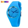 SKMEI Moda Estilo Coreano Silicona Cuarzo Reloj Simple Exquisito Reloj de Regalo 9068