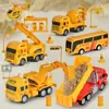 Simulación de Retracción Escena de Vehículo de Ingeniería Urbana Set de Excavadora Caja de Regalo Regalo para Niño Juguete Regalo Institucional Al Por Mayor