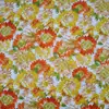 Tecido Musseline com Estampa Pele de Pêssego Tecido Floral Liso Poliéster Estampa de Crisântemo Roupa para Animal de Estimação Chapéu Revestimento de Mala
