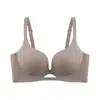 Douyin Senos Pequeños Parecen Más Grandes, Sin Costuras Push-Up, Sin Aros, Ropa Interior Plisada para Mujer, Sujetador Push-Up Anticaída