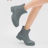 Fábrica venda direta mid-barrel rain shoes feminino estilo coreano estilo britânico estilo britânico sapatos de água impermeáveis resistente ao desgaste sapatos de borracha antiderrapante botas de chuva