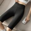 Liquidación S497 Pantalones de Tiburón de Cintura Cruzada de Cinco Puntos para Mujer, Pantalones de Yoga Barbie de Cintura Alta para Control de Abdomen, Shorts Levanta Glúteos