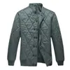 Nueva chaqueta acolchada de algodón color verde militar estándar chaqueta acolchada de algodón cálida de invierno para hombre color verde oliva chaqueta acolchada de algodón para hombre con cuello alto