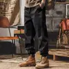 Pantalones casuales para hombre Primavera y Otoño Nueva marca de moda americana holgados talla extra pantalones con tobillo atado moda para hombre Ruan guapo color liso pantalones harén