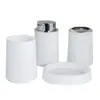 Juego de Tazas para Lavar Baño Cuatro Piezas Hotel Baño Taza para Cepillar Dientes Baño Taza para Enjuague Bucal Kit de Suministros Jabonera