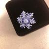 Anillo Giratorio de Copo de Nieve de Lujo de Gama Alta Nuevo 2024 Pin Fijo para Ropa Accesorios de Anillo para Traje