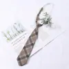 Corbata Pequeña Jk Estilo Universitario Femenino Cuadros Perezoso Uniforme Japonés Estilo Harajuku Camisa Corbata de Lazo Ins Tendencia para Estudiantes Hombres y Mujeres