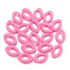 Plástico Acrílico Colorido Cor Sólida Fosco Corrente Corrente DIY Anel Aberto Bolsas de Joias Pequenos Acessórios Atacado