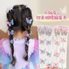 Cadena de mariposa para el pelo cadena de clip para el pelo cadena de flor para el pelo clip para el pelo súper de hada lindo mariposa rosa un par para niños