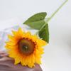 Flor Artificial de Girasol Individual Europeo Decoración para el Hogar Hotel Sala de Estar Flor Artificial de Sardina Flor Artificial de Girasol