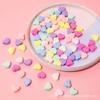 Cuentas de amor de agujero grande de 12 mm cuentas sueltas material tejido con cuentas hecho a mano accesorios para cordones de zapatos colgante para bolsa joyería