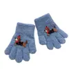 Guantes de Dachshund para Niños de 2 a 6 Años Lindos Dibujos Animados de Invierno Resistentes al Frío Calientes Engrosados Unisex de Cinco Dedos Venta al por Mayor