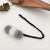 Pompón de piel de visón albóndiga recogido pelo esponjoso parte trasera de la cabeza accesorio para el cabello perezoso otoño e invierno goma para el pelo perezoso recogido artefacto