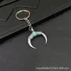 Llavero Anillo con Cuerno Ojo de Diablo Mitológico Retro Europeo y Americano Venta Caliente Transfronteriza Accesorios Colgantes para Bolsos Comercio Exterior Venta al por Mayor