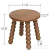 Banqueta Pequena de Madeira Maciça, Banqueta Baixa Doméstica, Banqueta de Sofá, Banco Pequeno, Banqueta de Mesa de Centro, Banqueta para Trocar Sapatos na Sala de Estar, Cadeira de Apoio para Bebê