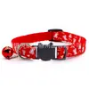 Collar para Gato Perro Mascota Banda con Estampado de Hueso Pixelado Anillo de Cuello con Cascabel Decoración Hebilla de Plástico Antiperdida