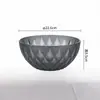 Ensaladera acrílica transparente redonda para verduras, huevo, para cocinar, de plástico PC, palangana para té, taza para lavarse las manos, comercial para restaurante
