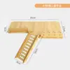 Jaula para Hámster Modificada en una Villa de Lujo de Madera Maciza de Dos Pisos con Doble Capa, Escaleras, Juguetes Planos, Plataforma para Hámster Dorado
