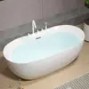Bañera Acrílica Integrada Sin Costuras de Alta Gama de Tamaño Pequeño para una Persona, de Uso Doméstico para Baño, Independiente para Adultos