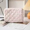 Bolsa Cosmética Floral de Alta Qualidade Transfronteiriça 2025, Bolsa de Armazenamento Portátil de Grande Capacidade, Necessaire de Viagem em Estoque