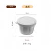 Taza de Salsa de Acero Inoxidable 304 Transfronteriza con Tapa de Silicona a Prueba de Fugas, Taza de Salsa, Recipiente para Aderezo de Ensalada, Plato para Dips, Plato para Condimentos
