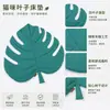 Nueva alfombrilla para gato mascota con forma de hoja, alfombrilla de suelo para mascotas suave y cómoda, colchoneta universal para dormir amigable con la piel, accesorios para mascotas