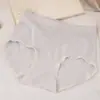 Roupa íntima Modal de Cintura Média sem Costura para Mulheres Plus Size Gordas mm Peça Única Sem Costura que Cobre o Quadril Shorts Triângulo Soltos Simples