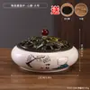 Nuevo Quemador de Incienso Cerámico Estilo Chino para Uso Doméstico, Quemador de Aromaterapia para Interiores, Quemador de Bobina de Incienso, Quemador de Madera de Águila, Ceremonia del Té con Tapa, Adorno Decorativo Inspirado en Zen