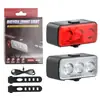 Luz de Bicicleta, Luz Dianteira, Luz Forte, Lanterna Traseira para Pedalar à Noite, Conjunto de Luzes Dianteira e Traseira para Estrada de Montanha, Equipamento de Ciclismo à Prova d'Água